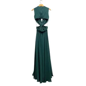 Lulus Vivid Imagination Emerald Green Cutout Maxi Dress size XL NWT thumbnail 3