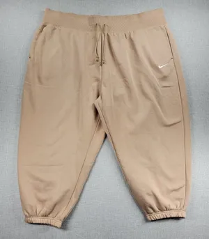 Nike Womens Sweatpants Size 4X Tan Phoenix Fleece Oversized Fit High Rise NEW thumbnail 1