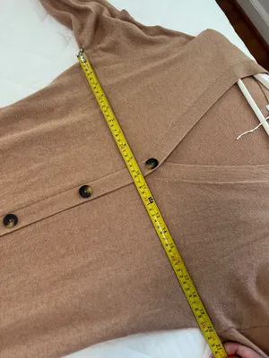 Boden Knit Midi Dress Brown Belted Button Front V Neck Minimalist Classic Size 8 | $190 | NWOT thumbnail 6