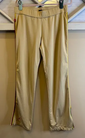 VINTAGE Jordan Womens TRACK Pants Large/Medium Tan, Red, Green,‎ Yellow Dri-Fit thumbnail 1