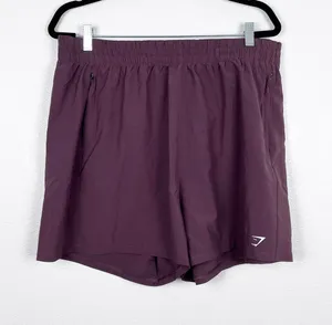 Gymshark Womens Athletic Shorts Plum Purple‎ Zipper Pockets XXL B5A2F thumbnail 1