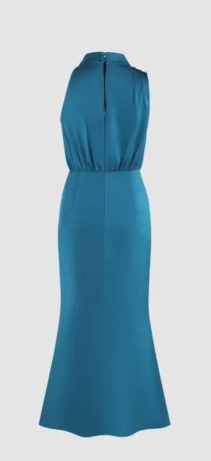 High Neck Sleeveless Maxi Dress thumbnail 2