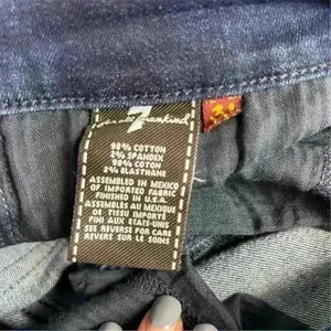 7 For All Mankind‎ Women's Skinny Jeans Size 31 Dark Wash Blue Denim thumbnail 11