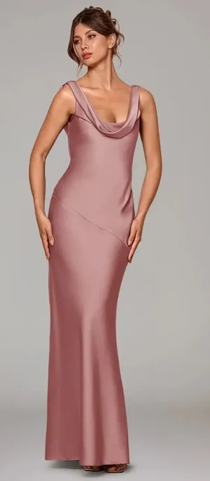 Azazie Satin Dress thumbnail 1