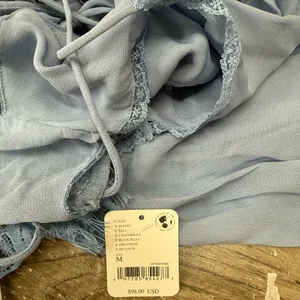 NWT Free People Intimately FP x Revolve Kiki Slip in Chambray‎ size medium thumbnail 3