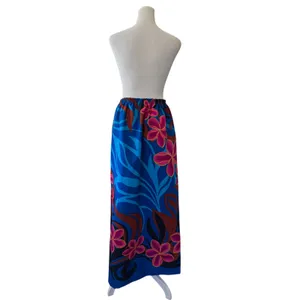 Handmade Tropical Sparkly Floral Print Elastic Waist Maxi Skirt thumbnail 8