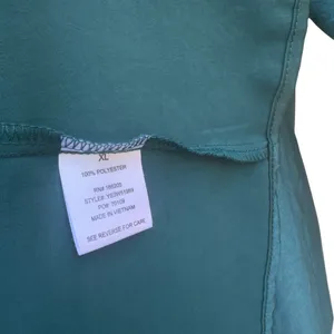 Lucky Brand Jewel Green Satin Shirt Dress XL Utility Long Sleeve Midi Pockets thumbnail 8