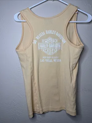 Vintage 1998 Harley-Davidson Rose Snap Front Tank Top M thumbnail 3