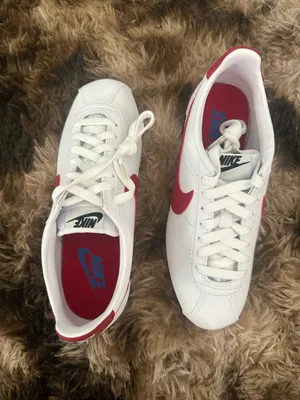 Nike classic cortez leather trainer thumbnail 4