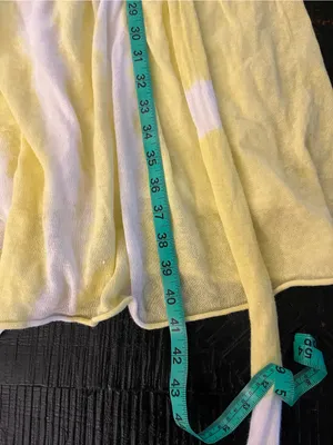 Moth by Anthropologie Yellow & White Spaghetti Strap Sundress Size L thumbnail 6