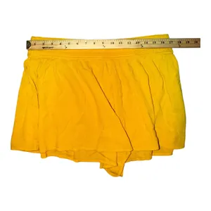 Aerie Mustard Flowy Pull On Shorts, Large thumbnail 7