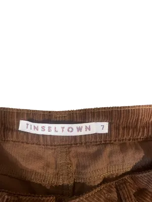 Tinseltown Rust Brown Corduroy Carpenter Pants 100% Cotton Wide Leg Sz 7 thumbnail 4