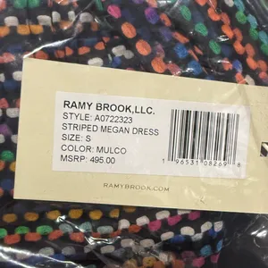 NWT Ramy Brook Striped Maxi Cut Out Dress Sz‎ Small $495 thumbnail 5