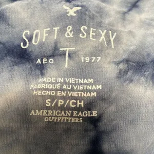 Small American Eagle Soft & Sexy Tie-Dye Cold Top thumbnail 2