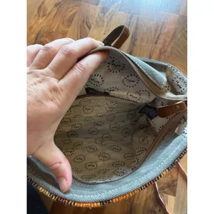 Myra Bag Backpack purse Women Small‎ Multicolor Hand Tooled Cowhide Leather west thumbnail 4