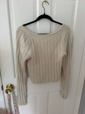 Aritzia hush knit ribbed Wilfred Sweater thumbnail 2