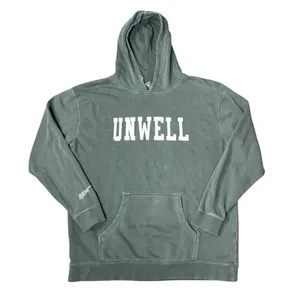 Barstool Call Her Daddy Womens XL Unwell Hoodie Distressed Green Sweatshirt thumbnail 1