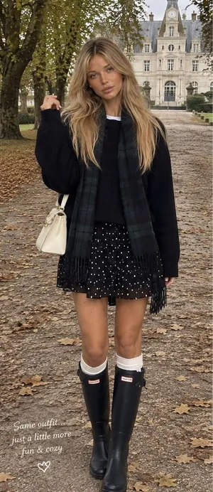 Old Navy Polka Dot Skirt Navy thumbnail 1