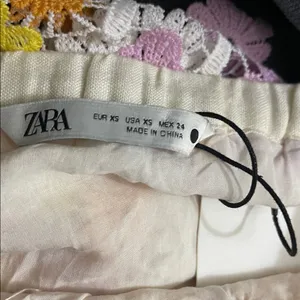Zara Floral Crochet Mini Skirt Xs thumbnail 7