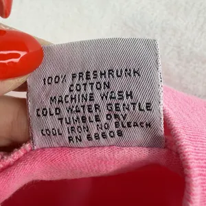 Vtg 90s L Large Mock Neck Long Sleeve‎ Shirt B'ZRQ Hot Pink Grunge Skater Edgy thumbnail 7