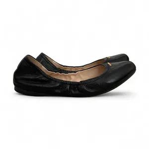 Prada Black Leather Ballet Flats Timeless Design thumbnail 2