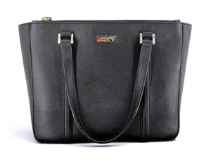 Kate Spade Cadence Black Saffiano Leather Tote Handbag WKRU4074 thumbnail 1