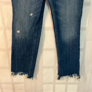 FREE PEOPLE STRAIGHT UP BAGGY MEDIUM WASH HIGH RISE JEANS size 25 thumbnail 4