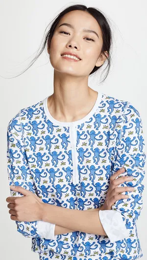 Roller Rabbit Monkey PJ Top thumbnail 1