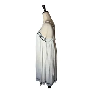 Ariat Dress Women Medium‎ White Gauze Embroidered Western Brandy Mini Boho thumbnail 7