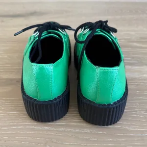 TUK Creepers Viva Mondo Size Mens US4 Womens US6 Green Black thumbnail 4