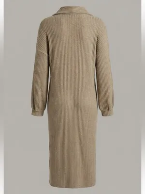Free People Beach Ribbed Polo Midi Dress ✨ thumbnail 4