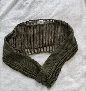 Princess Polly Kennedy Cropped Sweater Olive thumbnail 2
