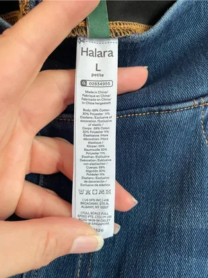 Halara Flex High Waisted Pockets Washed Casual Bootcut Jeans Size L Petite thumbnail 4
