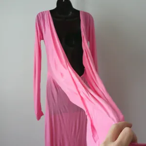 Ethereal Boho Cotton Flowy Fairy Peasant Maxi Dress OS Pink thumbnail 6