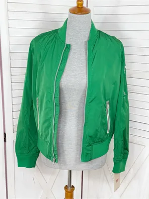 Levi’s Melanie Lightweight Bomber Flight Jacket Green Small Streetwear Blokecore thumbnail 1