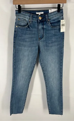 NWT STS Blue Ellie High Rise Crop Skinny Jeans Raw Hem Size 25 thumbnail 1
