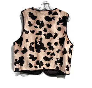 Vintage Animal Print Zippered Western Vest thumbnail 3