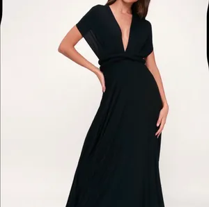 Lulus Black Maxi Dress  thumbnail 4
