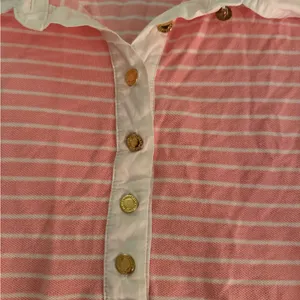 Lauren Ralph Lauren Pink/white cotton rugby women’s XL thumbnail 2