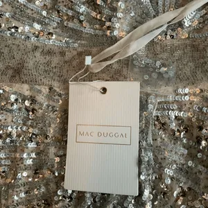 Mac Duggal 5687 SEQUINED ONE SHOULDER DRAPED LACE UP GOWN dress Silver 8 thumbnail 12