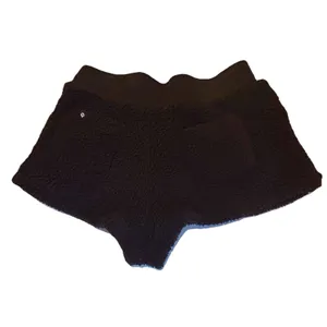 Popflex Whimsigoth Cozy Lounge Teddy Faux Sherpa PJ Shorts Pockets Black Sz S thumbnail 2