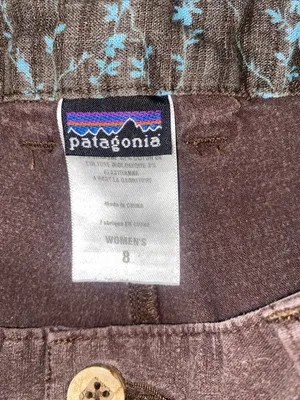 Patagonia Brown Capris with wood buttons thumbnail 2
