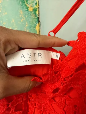 ASTR The Label LACE A LINE MIDI DRESS Sz: S thumbnail 6