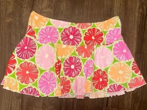 Lilly Pulitzer Juice Stand XS swimwear Y2K skirt thumbnail 1