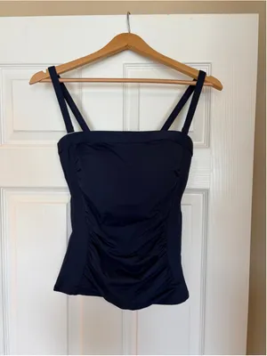 NWT Lands’ End Bandeau Tankini Top Size 2 XS Tummy Control Swimwear E2 thumbnail 2