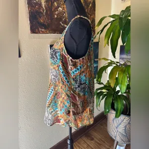 EUC Bobeau SOUTHWESTERN STYLE TANK TOP CHIFFON STYLE SZ M thumbnail 3