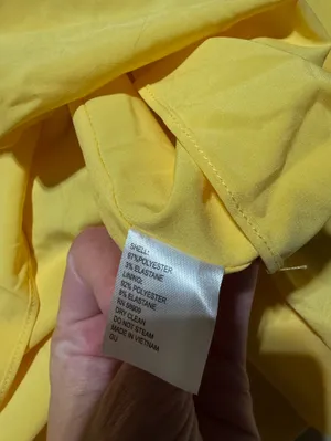 Alex Marie Bentley pebble crepe scoop neck Sleeveless Yellow Tiered Dress medium thumbnail 10