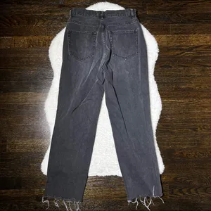 PacSun Black Distressed High Rise Straight Black Jeans thumbnail 8