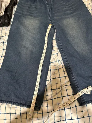 Men's Elastic Waist Relaxed Fit Jeans - Blue thumbnail 5