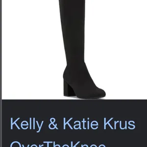 Black Knee-High Suede Boots Kelly&Katie Women’s size 7.5 thumbnail 3